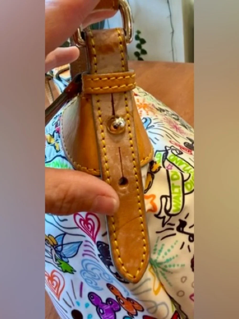 Dooney & Bourke Disney Parks Sketch Hobo Shoulder Bag Mickey Mouse Champsac